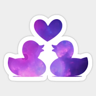 Astral Ducks Heart Love Sticker